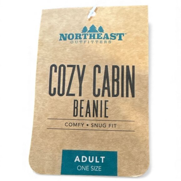 Set Of 3 Northeast Outfitters Cozy Cabin Beanies Adult One Size Acrylic Chunky R - Picture 3 of 4